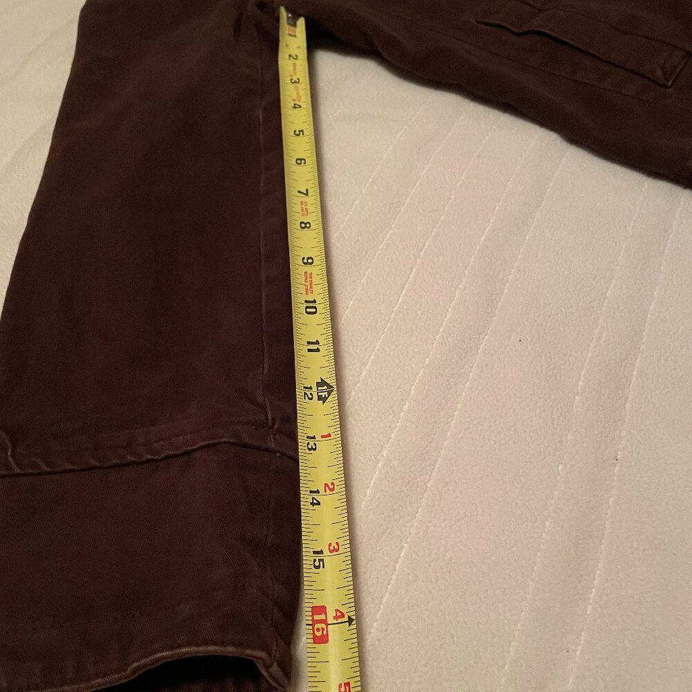 Rare VTG American Eagle Tailored Fit Chocolate Button Up Cotton Jacket / Shacket - Picture 12 of 16